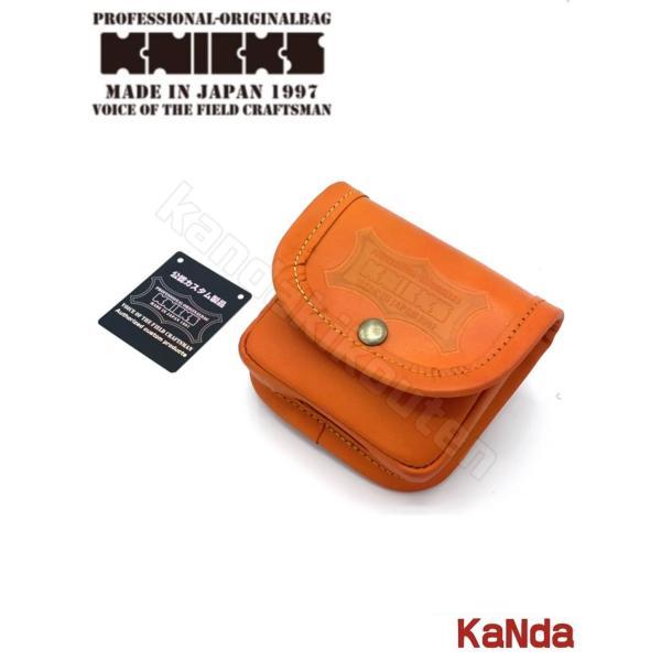 KNICKS ニックス KNS-100BOX（オレンジ）公認カスタム ヌメ革小物