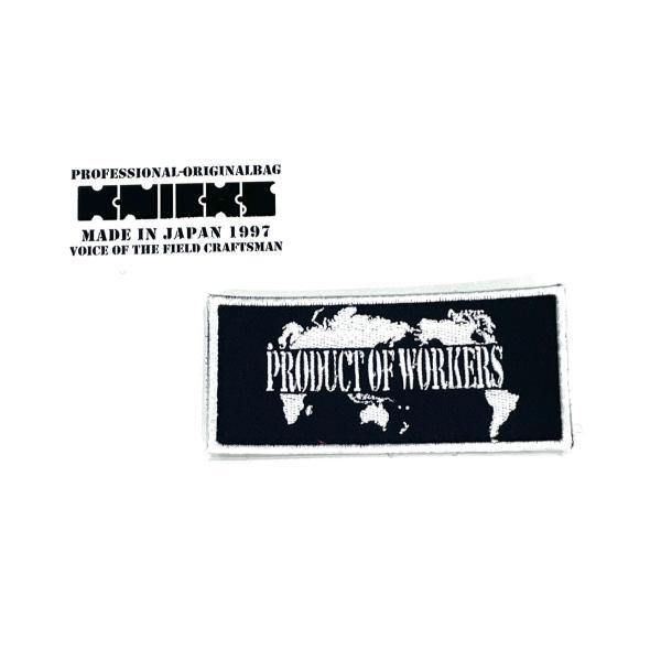 KNICKS　ニックス　W-PBW　PRODUCTロゴ　ベルクロ加工ワッペン　【黒地×白文字】
