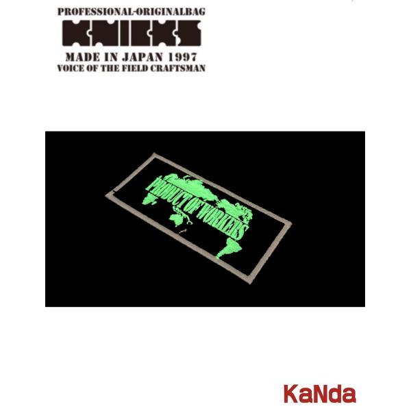 KNICKS ニックス W-PWC PRODUCTロゴ 蓄光ワッペン 【黒字×白文字