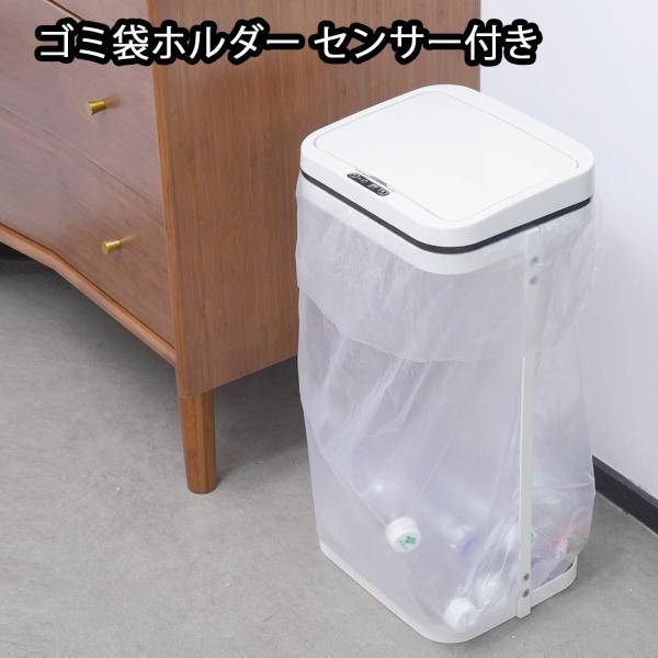 ゴミ箱 分別ゴミ袋ホルダー 45リットル 自動開閉 蓋つき ふた付き ゴミ袋スタンド ゴミ箱 ダストボックス キッチン