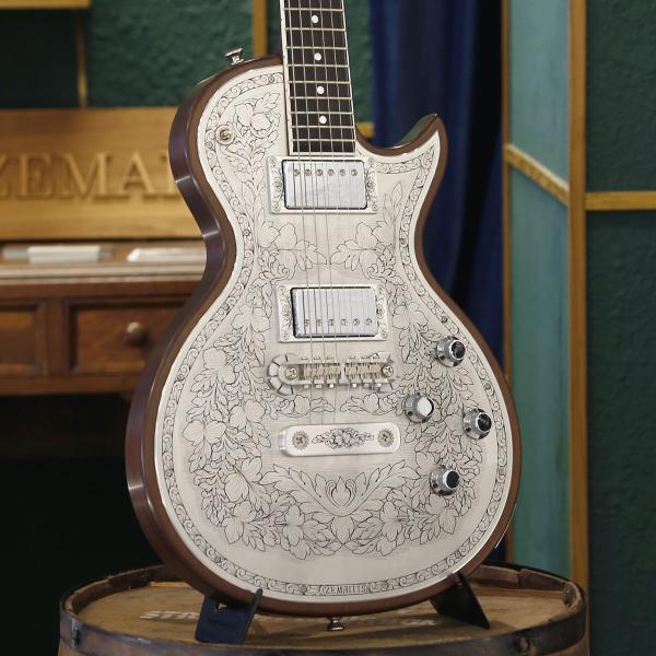 Electric Guitar Zemaitis A24MF Natural NT Metal Front | eBay