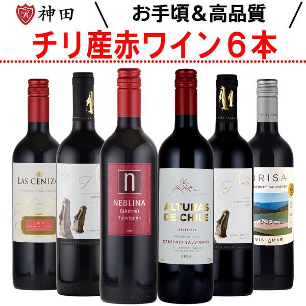 赤ワインセット チリワインセット 6本 チリワイン カベルネ