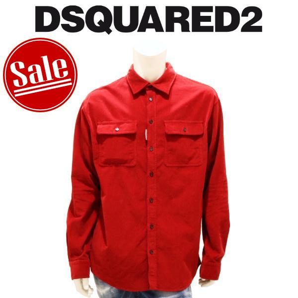 DSQUARED2 【セール 30%オフ】 ディースクエアード コーデュロイシャツ 