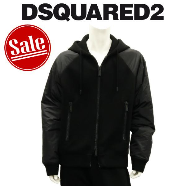 【セール30%オフ】 ディースクエアード スウェットジャケット DSQUARED2 IBRA CAPSULE COLLECTION ブラック