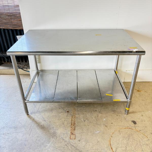 一部地域別途送料有【中古】 業務用 ステンレス 作業台 幅1200×奥行750×高800mm (No.a288) 厨房機器