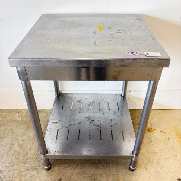 一部地域別途送料有【中古】 業務用 ステンレス 作業台 幅600×奥行600×高800mm (No.a491) 厨房機器