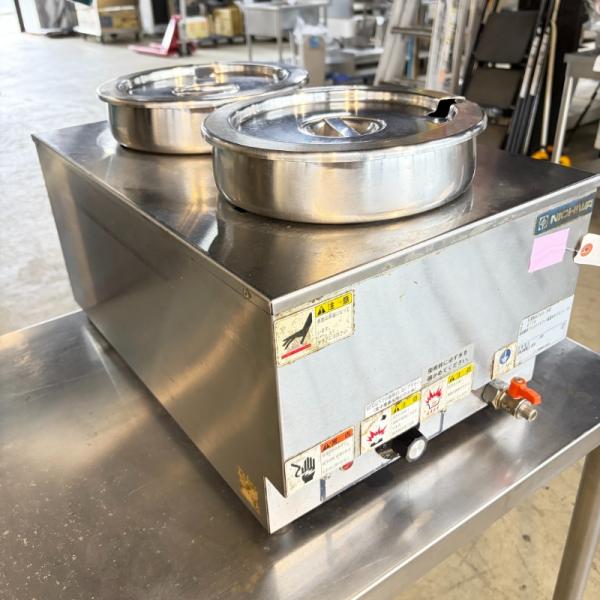 一部地域別途送料有【中古】電気卓上ウォーマー ニチワ電機 TEW-A 単相100V 幅350×奥行550×高260mm a515 業務用 厨房機器