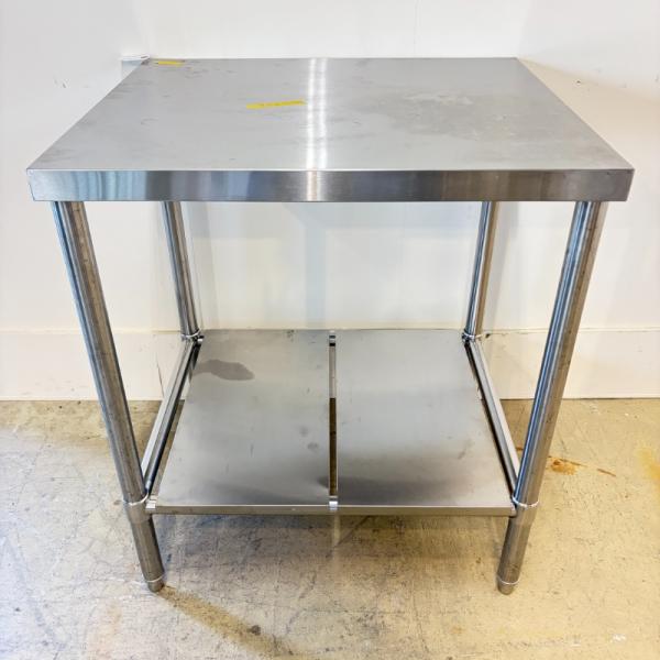 一部地域別途送料有【中古】 業務用 ステンレス 作業台 幅700×奥行600×高800mm (No.a535) 厨房機器
