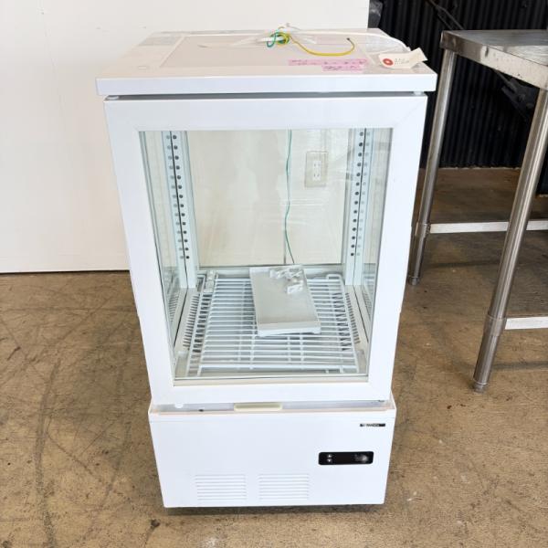 一部地域別途送料有【中古】サンデン 4面ガラス冷蔵ショーケース AG-63NWB 幅434×奥行446×高854mm (a560) 業務用 厨房機器