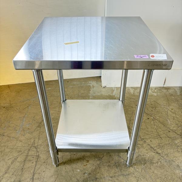 一部地域別途送料有【中古】 業務用 ステンレス 作業台 幅600×奥行600×高800mm (No.a583) 厨房機器