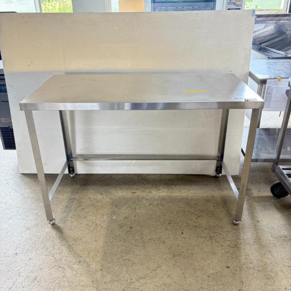一部地域別途送料有【中古】 業務用 ステンレス 三方枠作業台 幅1200×奥行600×高800mm (No.a591) 厨房機器