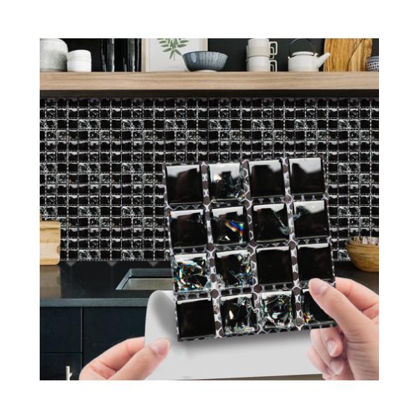 正方形で使いやすいちょうどいいサイズのタイル柄シール10枚セットです。貼るだけでお部屋の模様替えが出来るなんて、ほんとお得ですよね♪お手入れも簡単。粘着力もあり熱などで剥がれ落ちる心配がありません。シールタイプなので初心者でも簡単かつ綺麗に...