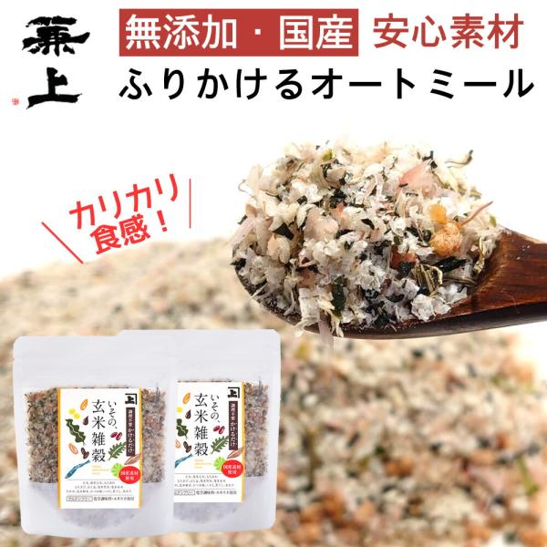 兼上 無添加 国産 玄米雑穀 オートミール 60g×2袋 腸活 グルテンフリー