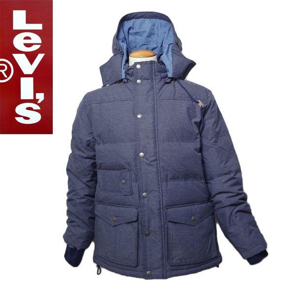 Levi's 青 ダウンジャケット Levi's ダウンジャケット リーバイス ブルー 冬物 防寒 メンズ