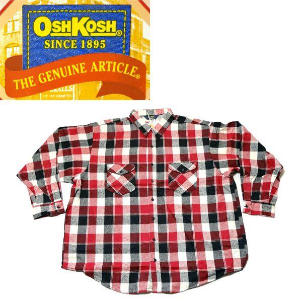 OSH KOSH オシュコシュ フランネルシャツ 156-1027 OSHKOSH（オシュコシュ） フランネルシャツ 156-1027 : ジーンズ