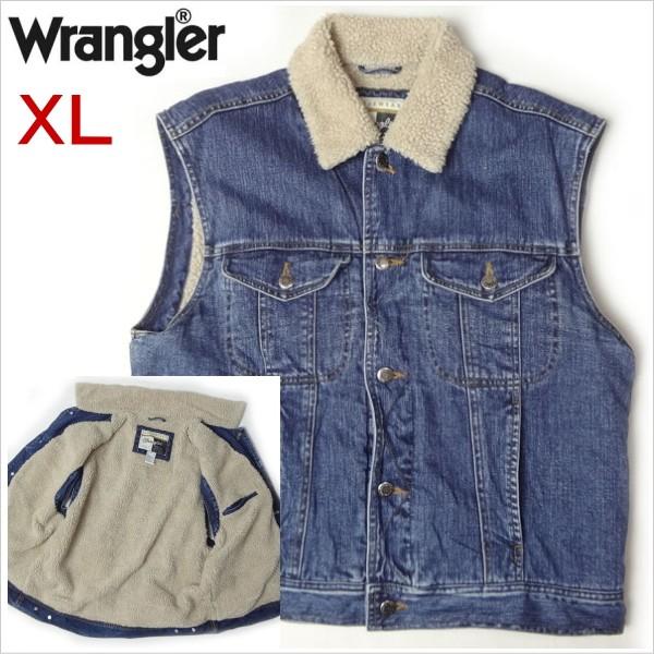Wrangler（ラングラー） ジーンズ デニムベスト メンズ 大きいサイズ