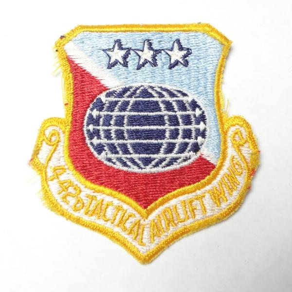 ヴィンテージ USAF 442d TACTICAL AIRLIFT WING 第442戦術空輸航空団 刺繍ワッペン 爆買
