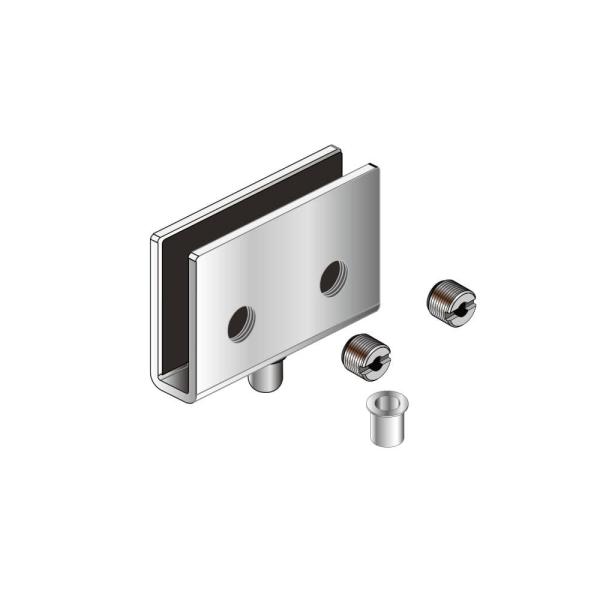 開きガラス扉用ヒンジ 白熊 シロクマ クローバ GH-500-60 開きガラス扉用ヒンジ 白熊 シロクマ クローバ GH-500-60