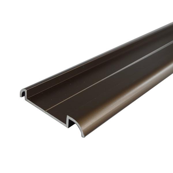 【品番】 436-239 【品名】 アルミ鴨居レール シングル   【仕様】 下レール 【色】 TKブロンズ 【長さ [mm]】 2000 【幅 [mm]】 33 【高さ [mm]】 5 【レール溝幅 [mm]】 21 【注意事項】 ご注文...