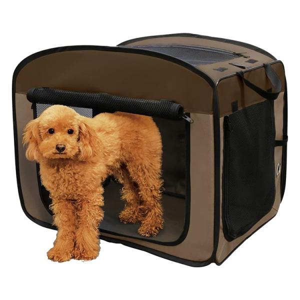 ブランド名アイリスオーヤマ品番POSC-650A商品名折りたたみソフトケージ Mサイズ商品サイズ（cm）幅67×奥行45.5×高さ56適合種（目安）トイプードル、ミニチュアダックス等折りたたみ時サイズ（約）480×60×480mm正面入口サ...