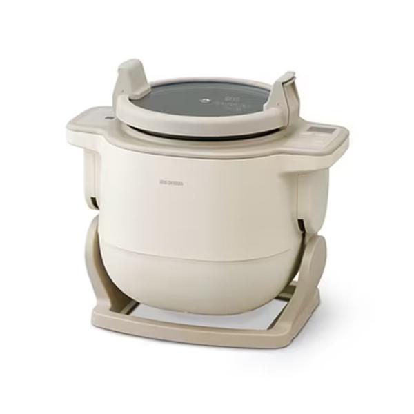 ブランド名アイリスオーヤマ品番DAC-IB2-C商品名自動かくはん式調理機 CHEF DRUM商品サイズ（mm）幅370×奥行279×高さ343重量6.6kg電源AC100V（50Hz/60Hz共用）定格消費電力900W設定温度40〜200...
