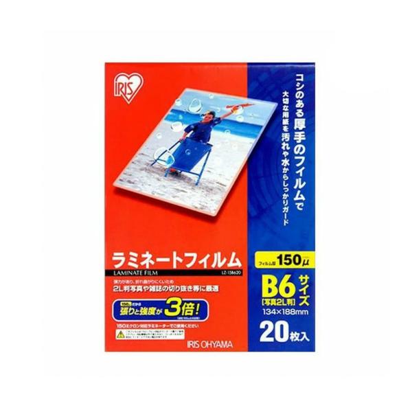 商品サイズ（cm）B6サイズ：幅約12.8×高さ約18.2主要材質ポリエステル厚さ150μm品番LZ-15B620