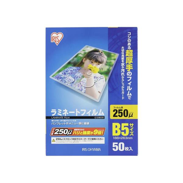 商品サイズ（cm）B5サイズ：幅約18.8×高さ約26.3主要材質ポリエステル厚さ250μm品番LZ-25B550