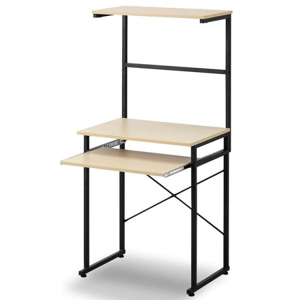 ブランド名アイリスオーヤマ商品名タワー型デスク品番TDK-6042R色ナチュラル/ブラック商品サイズ（mm）600×420×1270重量（kg）12耐荷重天板：約15kg、上部棚板：8kg、スライド棚板：約5kg主要素材天板：合成樹脂化粧パ...