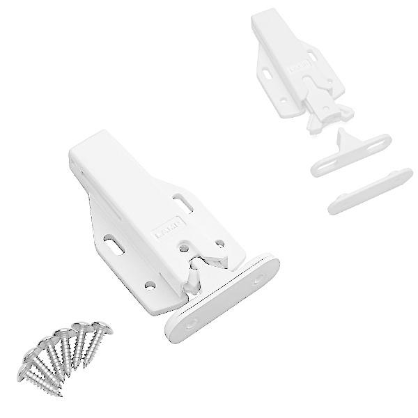 スガツネ プッシュラッチ LAMP MLC-100WT ガラス繊維強化ポリアミド/他 ホワイト 上下2mm補正タイプ「スガツネ製品ならカネマサ」