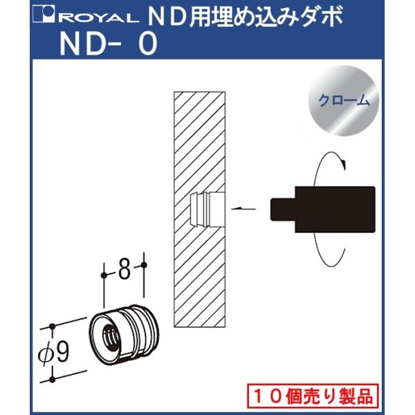ND p ߍ _{ C N[߂ ND-0 TCYF9×8mm×M6 1pbN10