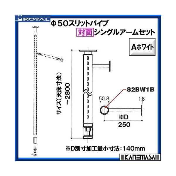 �ΖʃV���O���A�[���Z�b�g��50 ���C���� STS-R50-250-2800 A�z���C�g