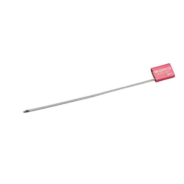 【品番】AL-35【商品名】封印具 AL型【材料】アルミニウム合金【仕様】●使用温度：−40 ℃〜110 ℃【特長】●封印状態が一目でわかります。ワイヤーを切断しないと開封できません。●品番AL-35は、C-TPAT（米国政府と民間企業が協...