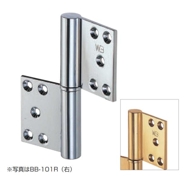 【品番】BB-101L-GO-102【商品名】丁番【サイズ】102×76×4.5mm【カラー】金【材質】真チュウポイント利用・expoint01