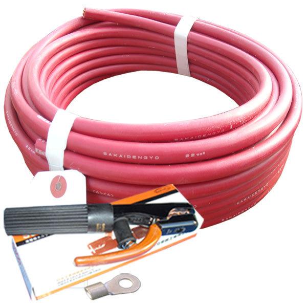 70000-681 22スケ ホルダー線(端子) 赤色15m 製作セット 溶接用 70000-681 22スケ ホルダー線(端子) 赤色15m 製作セット 溶接用