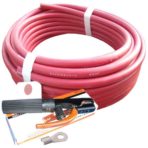 70000-682 22スケ ホルダー線(端子) 赤色20m 製作セット 溶接用 70000-682 22スケ ホルダー線(端子) 赤色20m 製作セット 溶接用