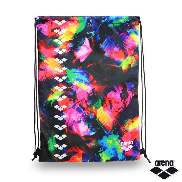 アリーナ ナップサック 着替え入れ ランドリーバッグ シューズバッグ マルチバッグ 多目的バッグ 部活 中学生 高校生■カラーBKWH■サイズ   W約37cm×H約53cm ■素材ポリエステル