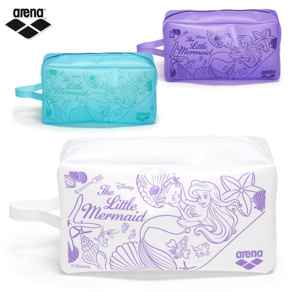 アリーナ 防水ポーチ スイムポーチ ディズニー リトルマーメイド アリエル スイムバッグ 半透明 プールバッグ ビニールバッグ 水泳 スイミング キッズ 子供 小学生 女の子 大人 arena■カラーBLEM PPNV WHPP■サイズ  ...