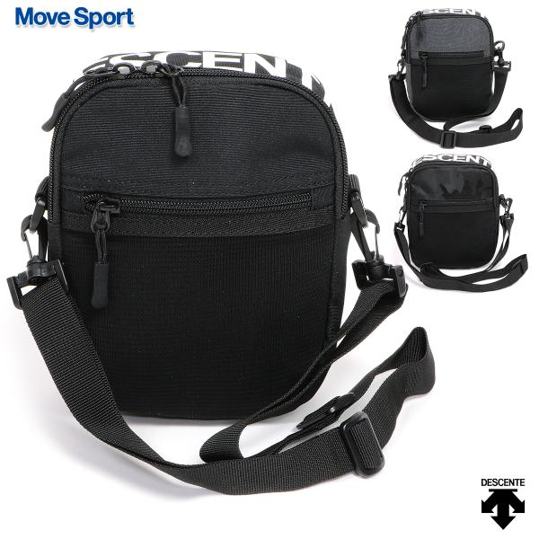 デサント ムーブスポーツ ショルダーバッグ ミニ 小さい スモール ポシェット ヒップバッグ 斜め掛け ヒップポーチ/ヒップ ポケットバッグ DMAPJA18■カラーBKCM BKWH GYWH■サイズ   W約14.5cm×H約19cm×...