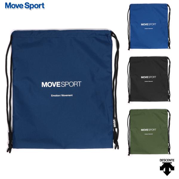 ムーブスポーツ/デサント マルチバッグ L メンズ/レディース/中学生/高校生 ナップサック ブラック/ネイビー/ブルー/カーキ W約34cm×H約40cm DMAVJA33■カラーBK BL KH NV■サイズ   W約34cm×H約40...