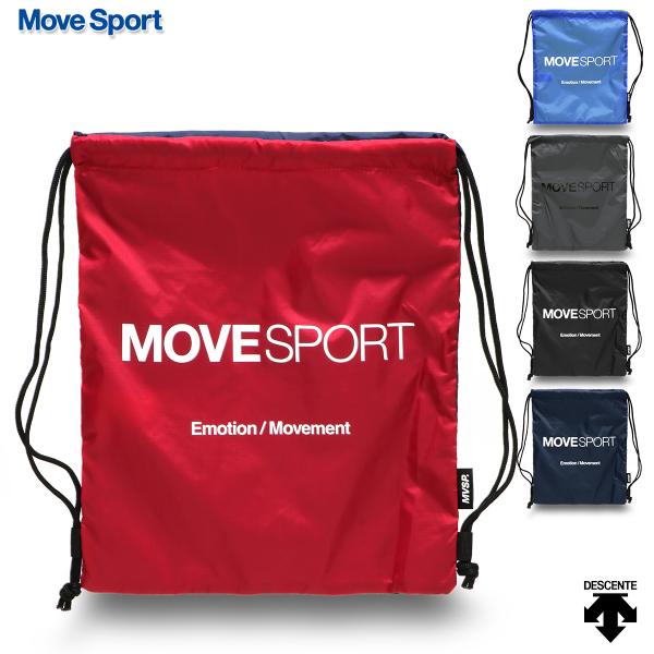 ムーブスポーツ デサント ナップサック マルチバッグ 多目的 巾着 ランドリーバッグ 着替え入れ シューズバッグ 部活 バッグインバッグ■カラーBK00 BL00 GY00 NV00 RD00■サイズ   W約34cm×H約40cm ■素材...