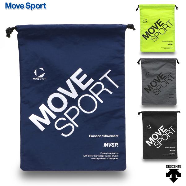ムーブスポーツ デサント シューズバッグ ジムバッグ マルチバッグ ランドリーバッグ 着替え入れ 部活 中学生 高校生■カラーBK00 GY00 NV00 YL00■サイズ   W約28cm×H約40cm ■素材ナイロン