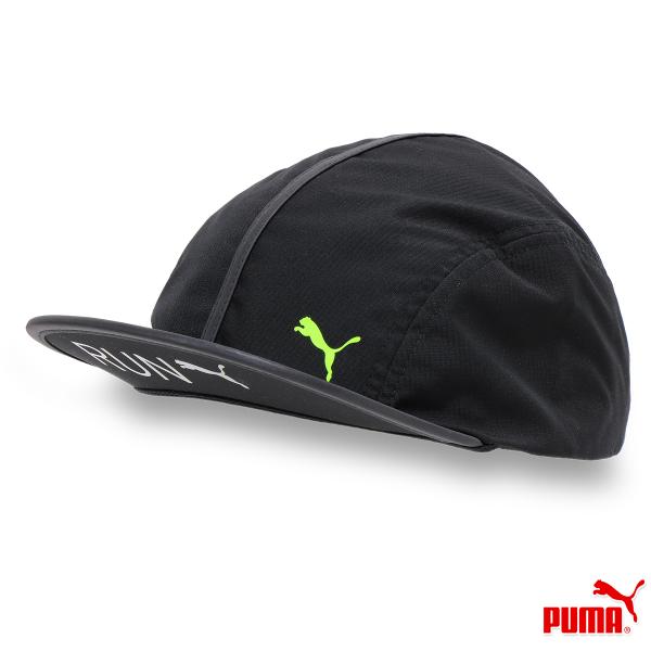 プーマ キャップ 帽子 ランナーキャップ ランニング ジョギング ウォーキング 軽量 薄手 リフレクター付 ブラック 黒/ランニング ショート FB キャップ 023464
