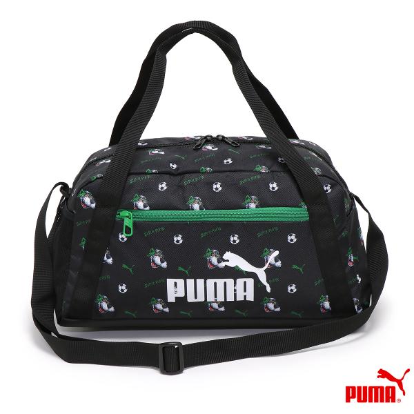 プーマ ボストンバッグ スポーツバッグ サッカー 部活 ショルダーバッグ キッズ 子供 小学生/PHASE SUPER PUMA AOP エクストラスモール スポーツバッグ 092432
