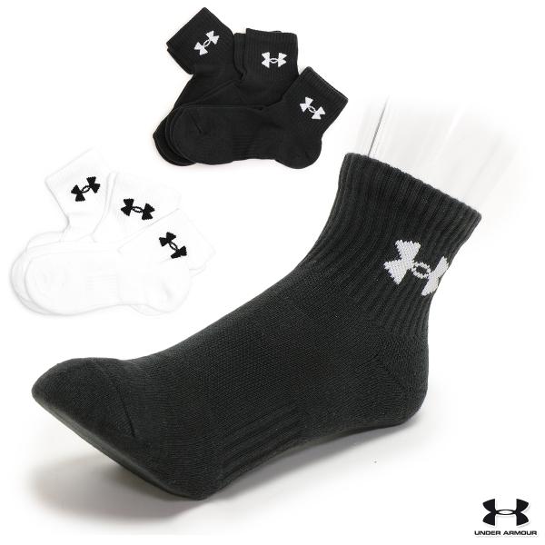 アンダーアーマー ソックス 靴下 3足組 3ピース ショートソックス アンクルソックス クルーソックス/TR コットン クォーター ソックス 3P 1386372