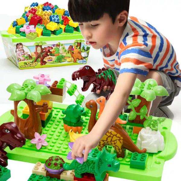ブロック 子供おもちゃ 積み木 40ピース 大サイズつみき 知育玩具 3Dパズルブロック おもちゃ ジュニア 立体パズル 建設玩具 ツミキ 積木 プレゼント