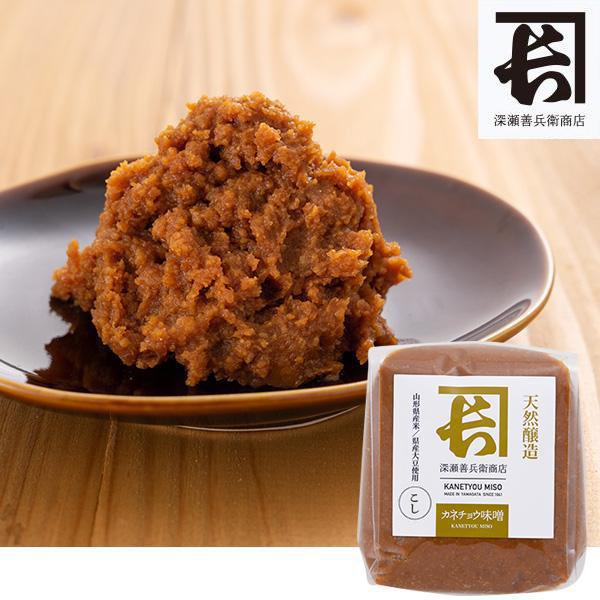 山形県産はえぬきと山形県産大豆エンレイを同量配合の長期熟成赤系味噌。四季折々の具材を使ったお味噌汁にどうぞご利用下さい。※出来上がったつぶみそを機械で濾しています。賞味期限：6ヶ月 保存方法：直射日光を避け常温 発送方法：通常便（常温）での...