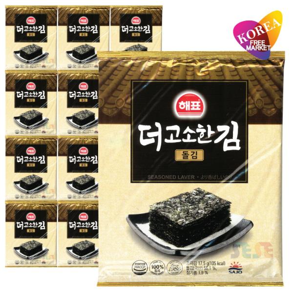 ヘピョ 韓国味付けのり 全形 7枚入り 10袋セット / 焼きのり 韓国のり 輸入元直送