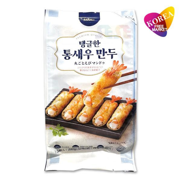 冷凍 M＆N 丸ごとえびマンドゥ 200g / トンセウマンドゥ 韓国餃子 焼き ギョウザ