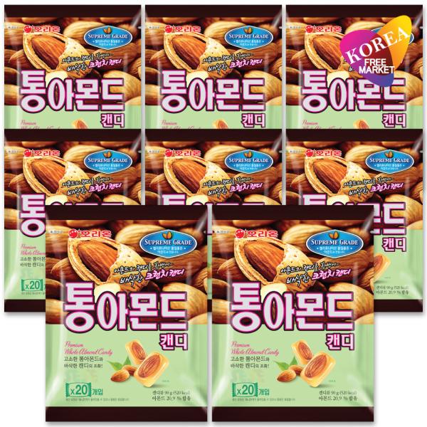 オリオン アーモンドキャンディー 90g 10袋セット / 韓国お菓子 トン アーモンド orion
