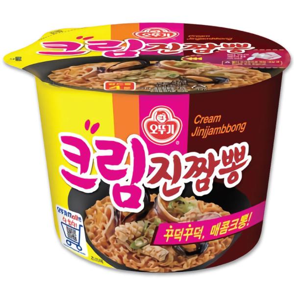 NEW オットギ クリーム ジンチャンポン カップ麺  105ｇ 1個 韓国　カップラーメン　韓国ラーメン 辛い　甘辛　辛旨　ラーメン